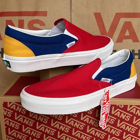 Vans Classic Slip On Vans Yacht Club Red /Blue sneakers men’s - Picture 9 of 16